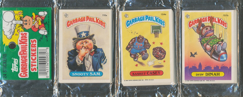 1986 Topps Garbage Pail Kids Series 4 Rack Pack