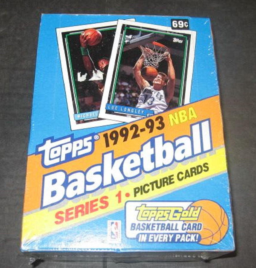 1992/93 Topps Basketball Series 1 Box