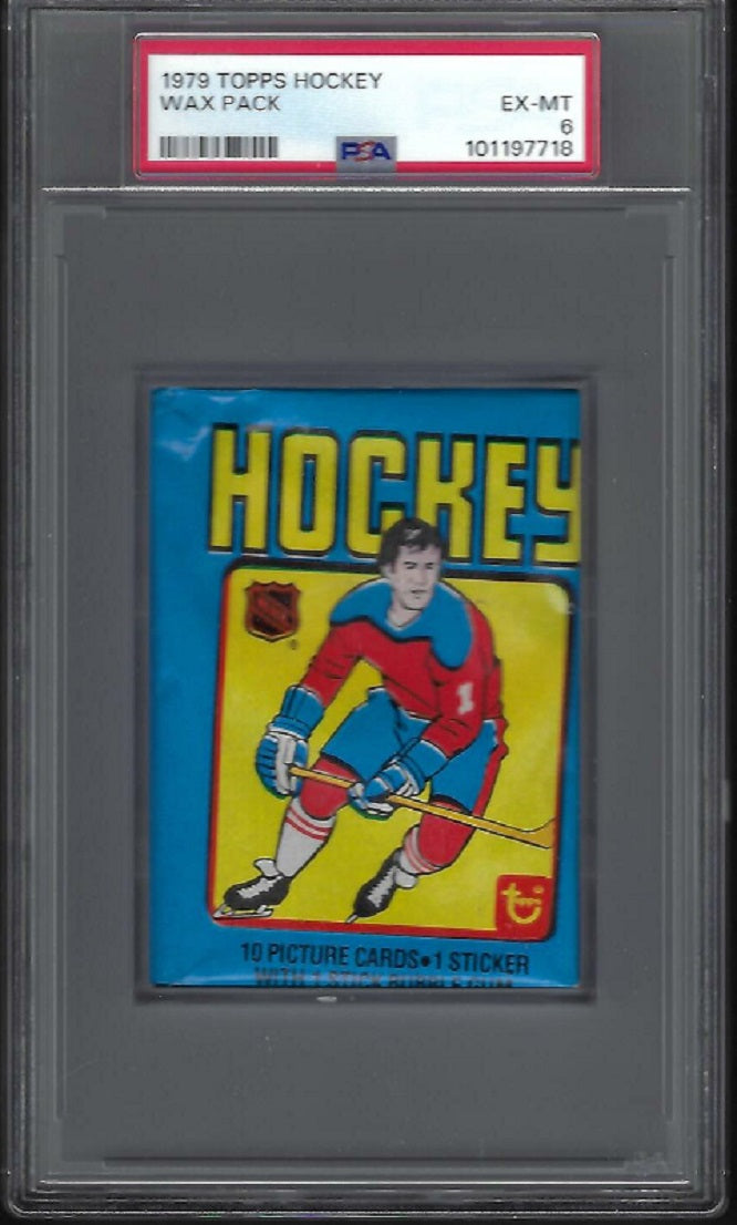 1979 1979/80 Topps Hockey Unopened Wax Pack PSA 6