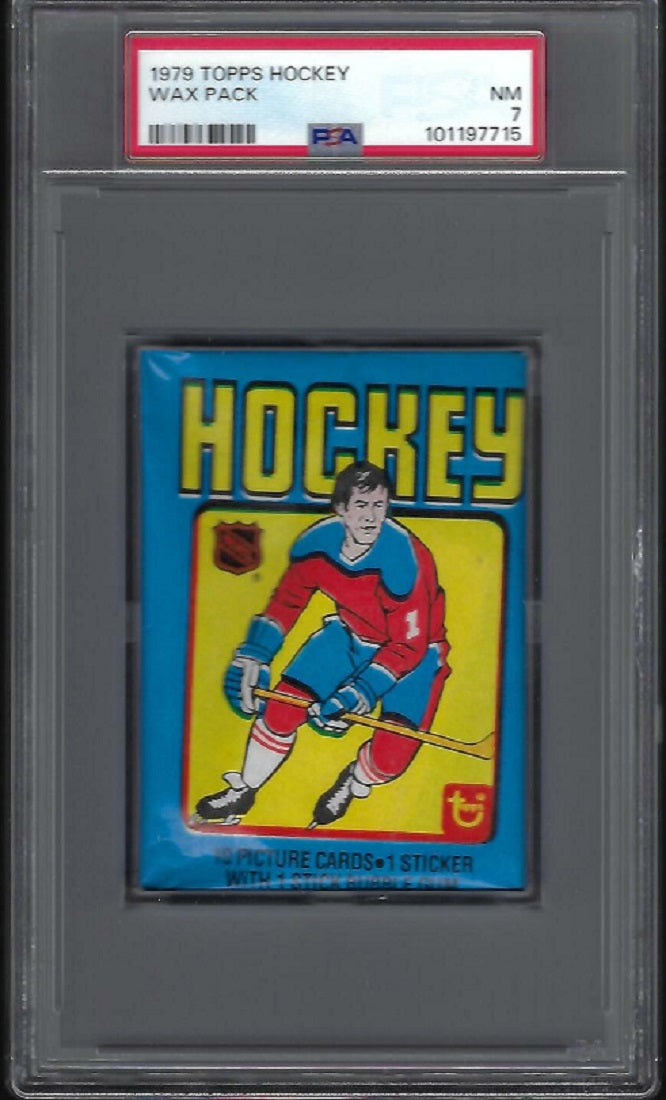 1979 Topps Hockey Unopened Wax Pack PSA 7