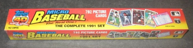1991 Topps Baseball Micro Factory Set