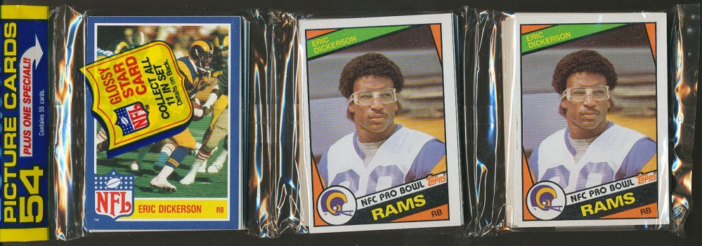 1984 Topps Football Unopened Rack Pack (3 Dickerson)