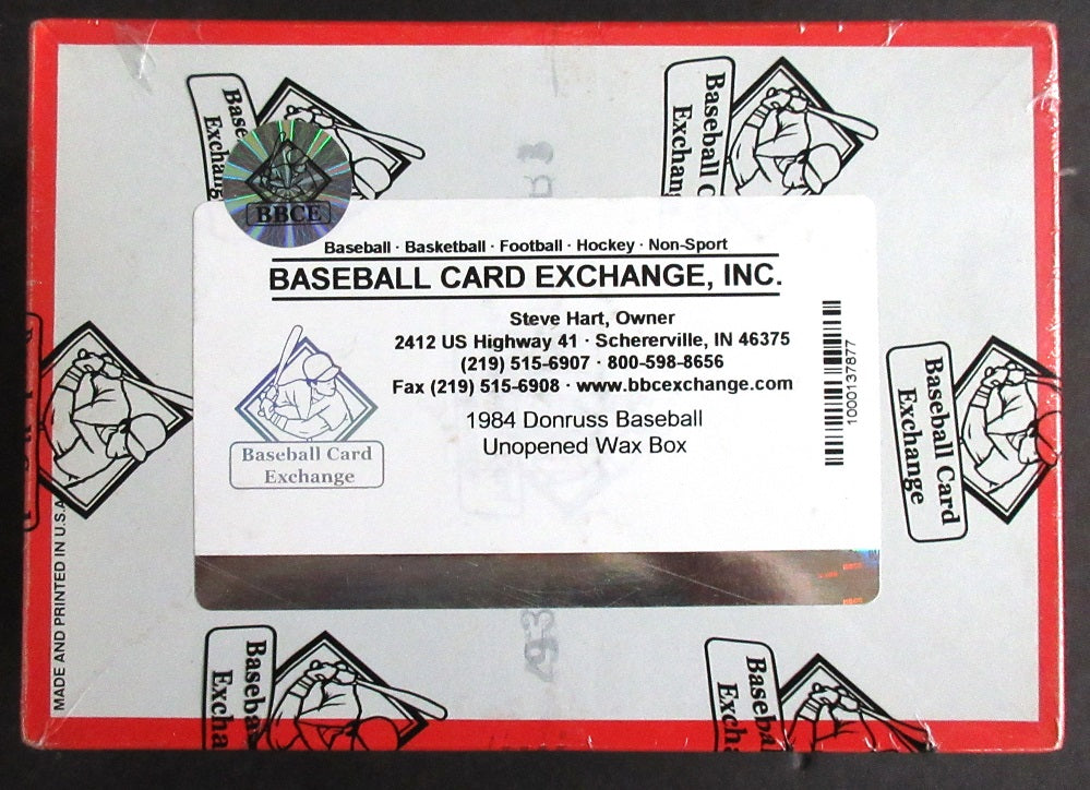 1984 Donruss Baseball Unopened Wax Box (BBCE)