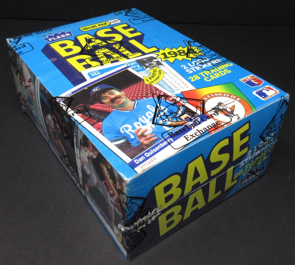 1984 Fleer Baseball Unopened Cello Box (BBCE)