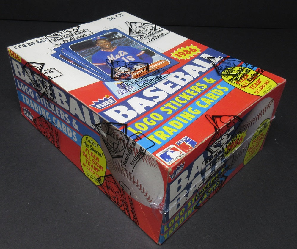 1986 Fleer Baseball Unopened Wax Box (BBCE)