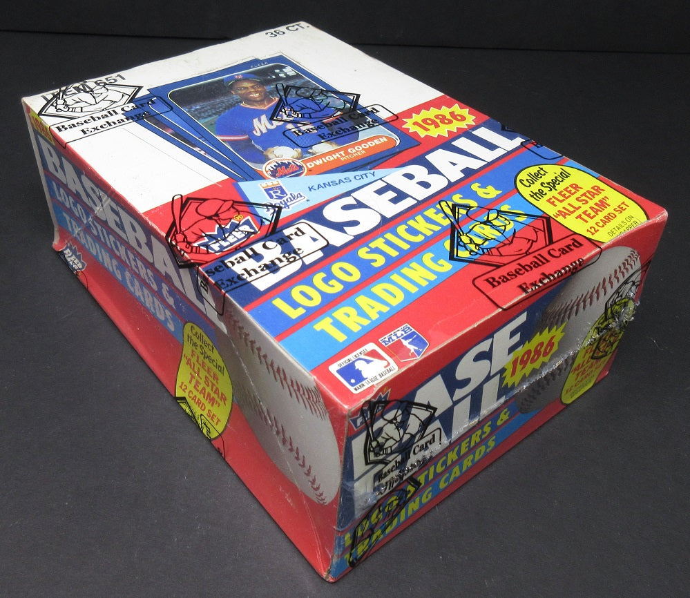 1986 Fleer Baseball Unopened Wax Box (FASC)