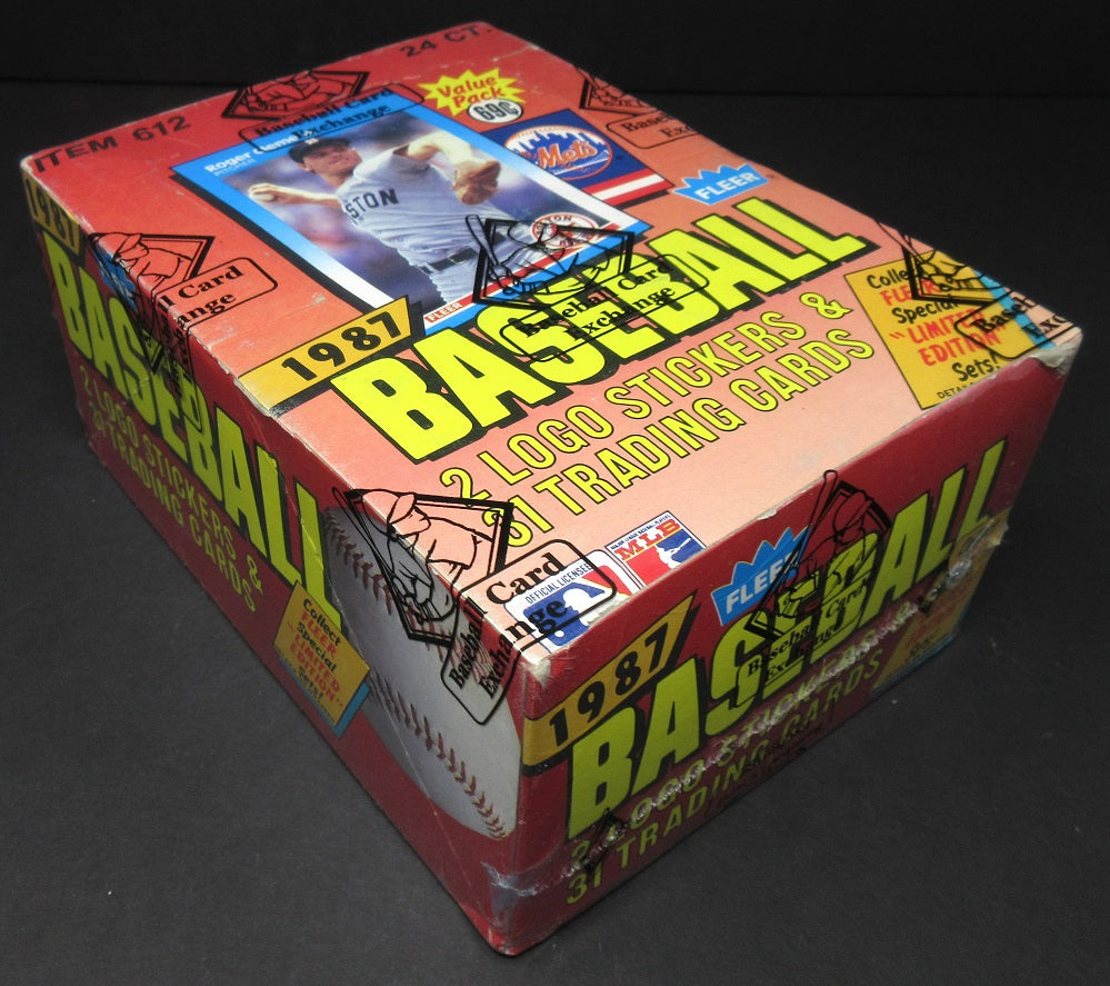 1987 Fleer Baseball Unopened Cello Box (BBCE)