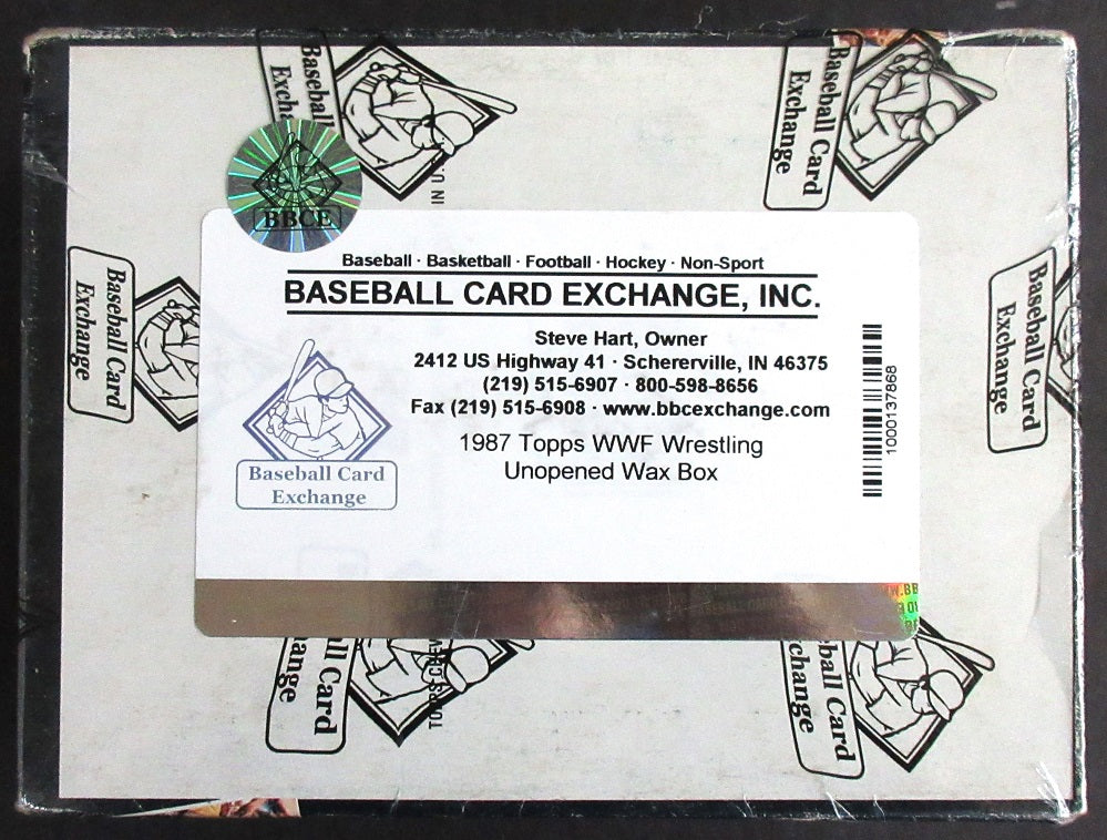 1987 Topps WWF Wrestling Unopened Wax Box (Non X-Out) (BBCE)