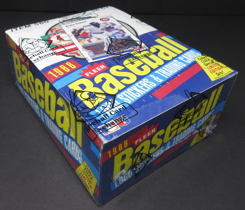 1988 Fleer Baseball Unopened Wax Box (FASC)