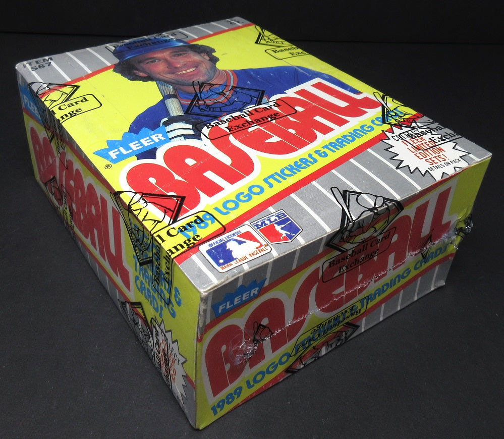 1989 Fleer Baseball Unopened Wax Box (FASC) (Code 90412)