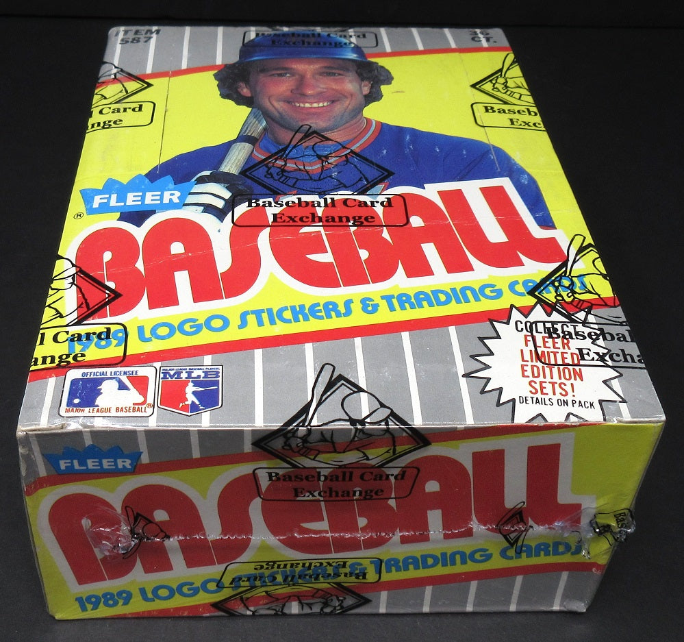 1989 Fleer Baseball Unopened Wax Box (FASC) (Code 90412)