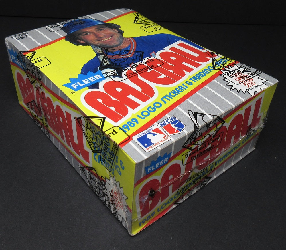 1989 Fleer Baseball Unopened Wax Box (FASC) (Code 90682)
