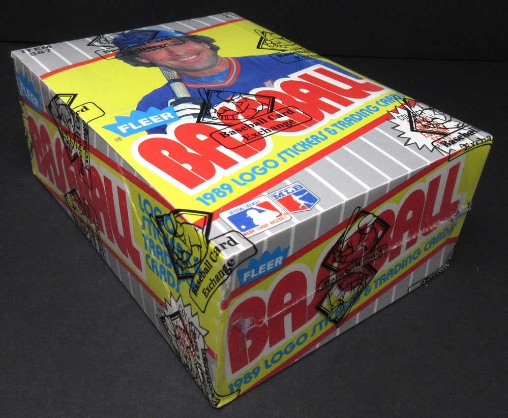 1989 Fleer Baseball Unopened Wax Box (FASC) (Code 91362)