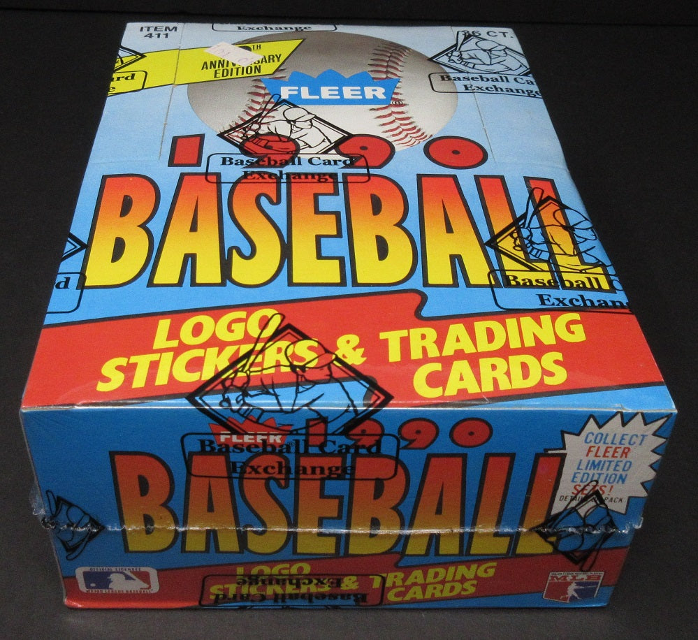 1990 Fleer Baseball Unopened Wax Box (FASC)