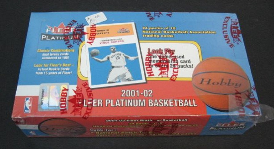 2001/02 Fleer Platinum Basketball Box (Hobby)