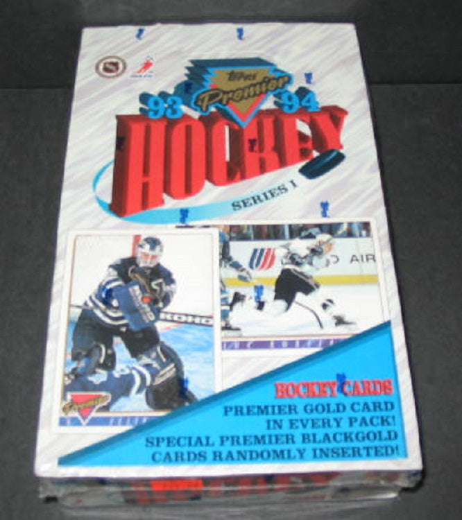 1993/94 Topps Premier Hockey Series 1 Box (36/12)