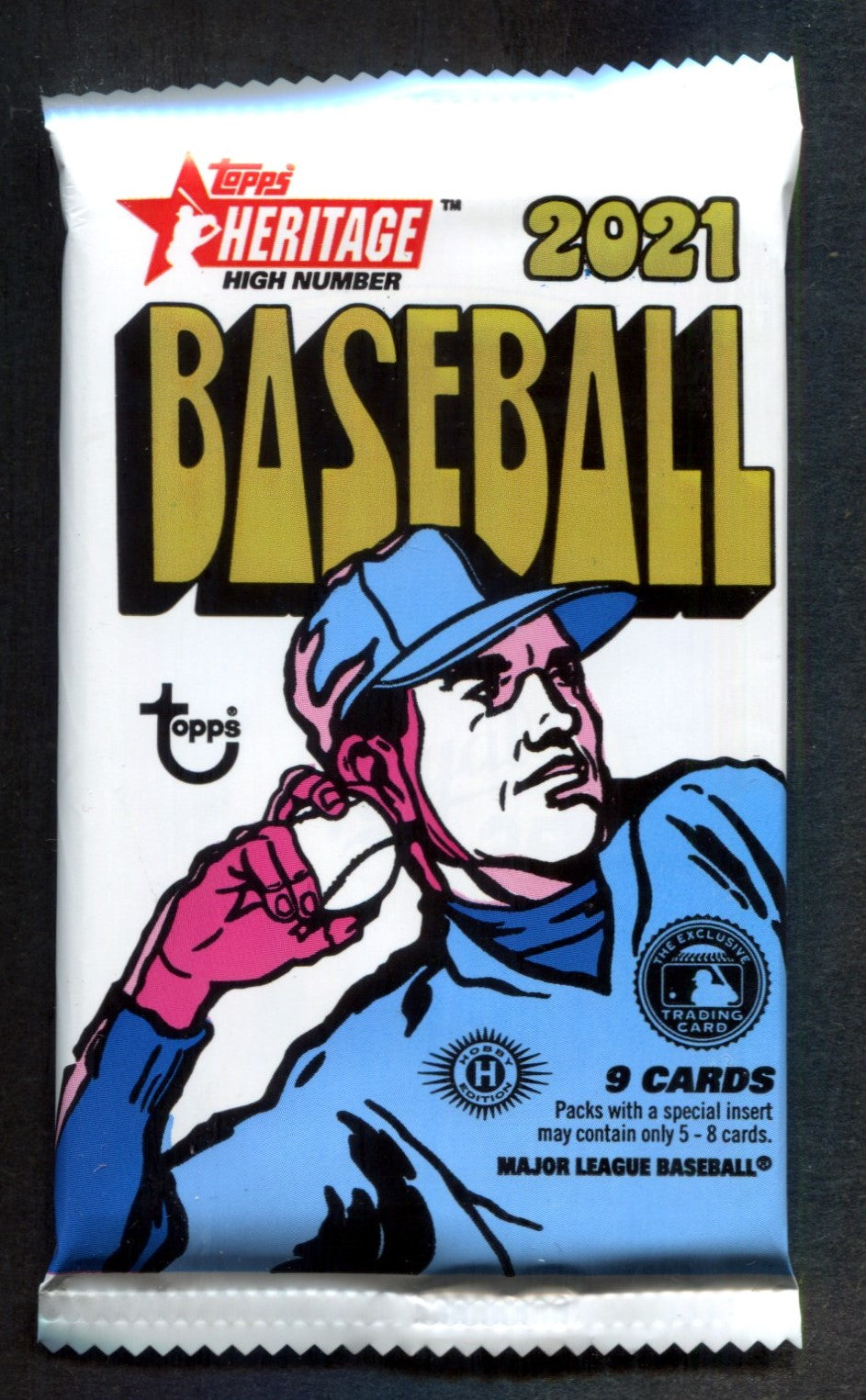 2021 Topps Heritage Baseball Unopened High Number Series Pack (Hobby) (9)