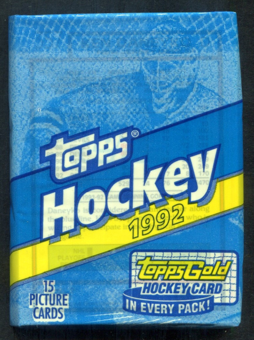1992/93 Topps Hockey Unopened Pack (15)