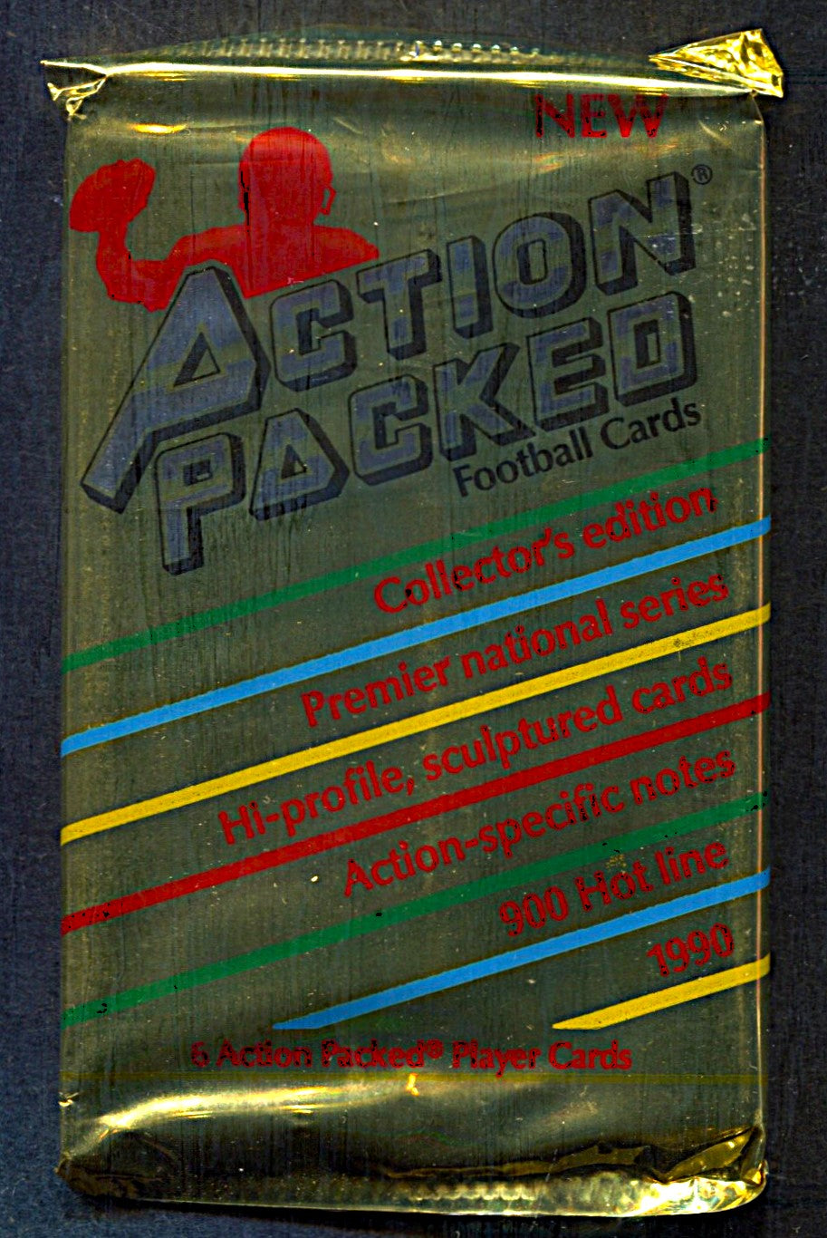 1990 Action Packed Football Unopened Pack (6)