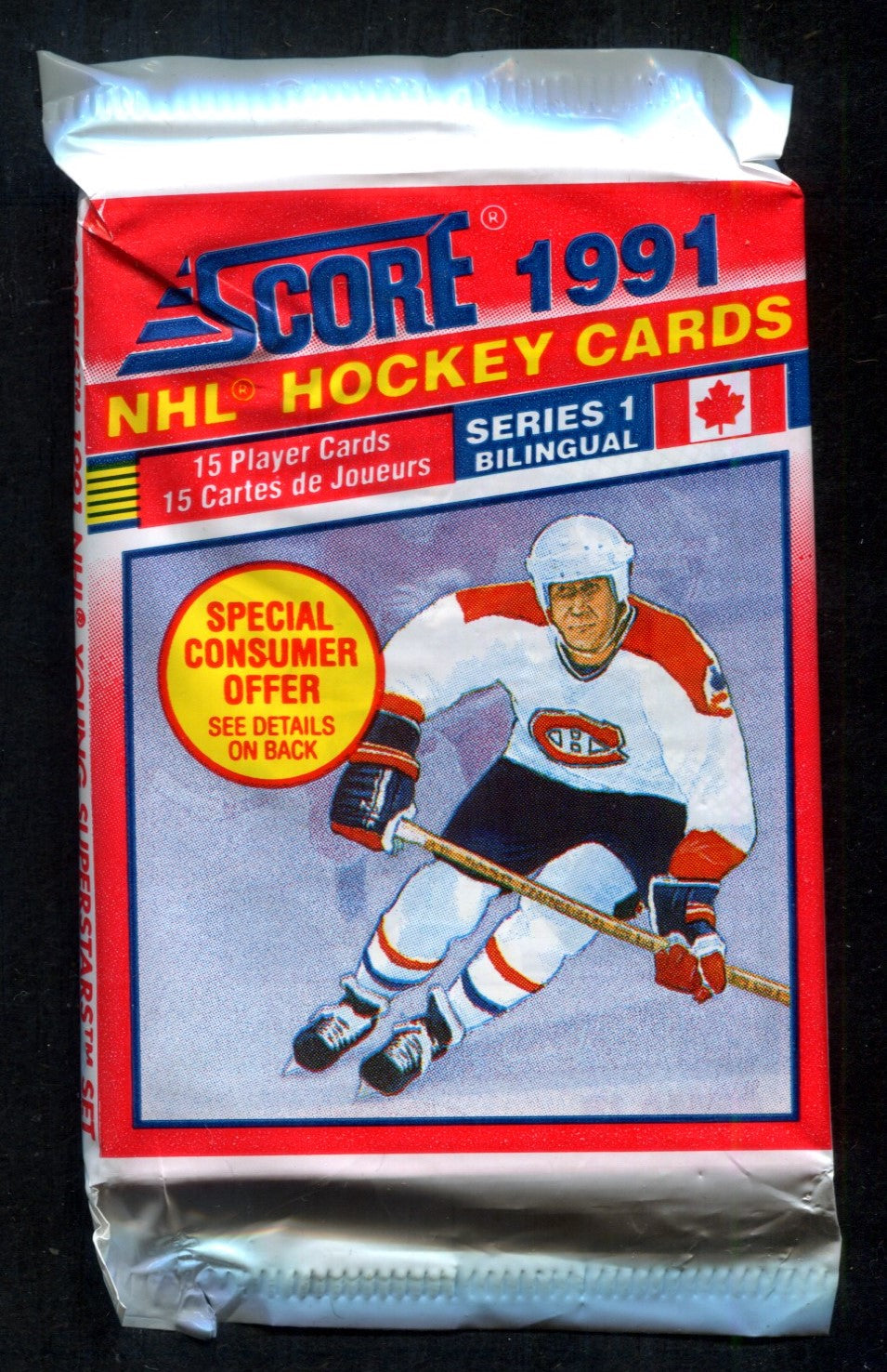 1991/92 Score Hockey Series 1 Unopened Pack (Bi-Lingual) (15)