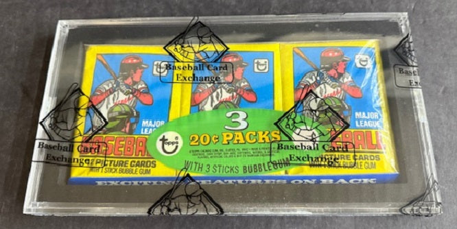 1979 Topps Baseball Unopened Wax Pack Tray (BBCE)