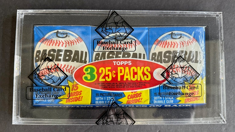 1980 Topps Baseball Unopened Wax Pack Tray (BBCE)