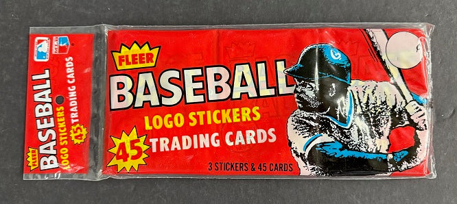 1982 Fleer Baseball Unopened Wax Pack Rack Pack
