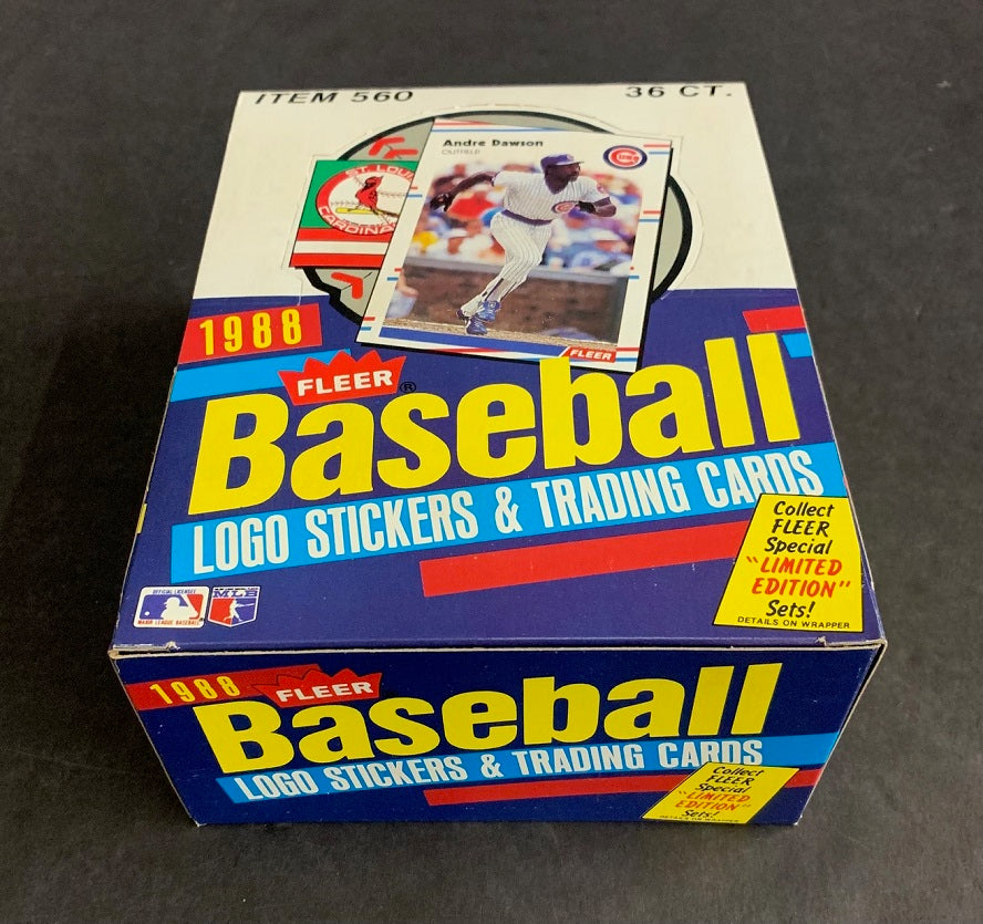 1988 Fleer Baseball Unopened Wax Box