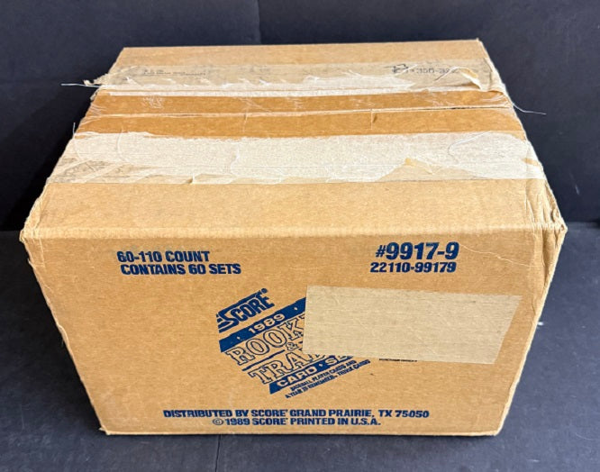 1989 Score Baseball Rookie & Traded Factory Set Case (60 Sets) (Sealed)