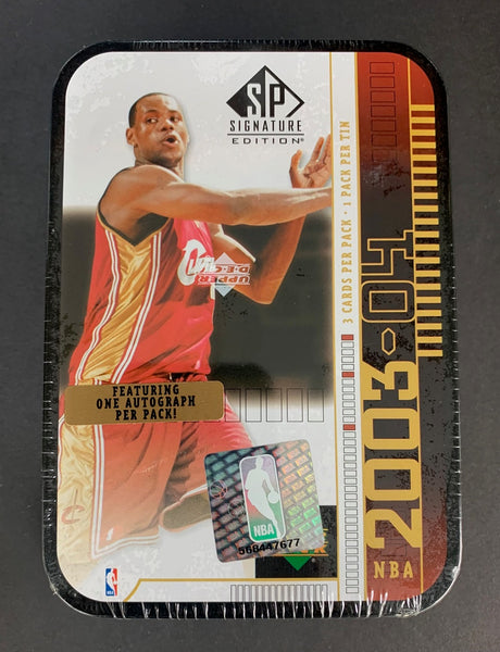 2003/04 Upper Deck SP Signature Edition Basketball (Tin) Box (Hobby)  (LeBron)