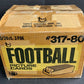 1980 Topps Football Unopened Wax Pack Rack Pack Case (3/24)