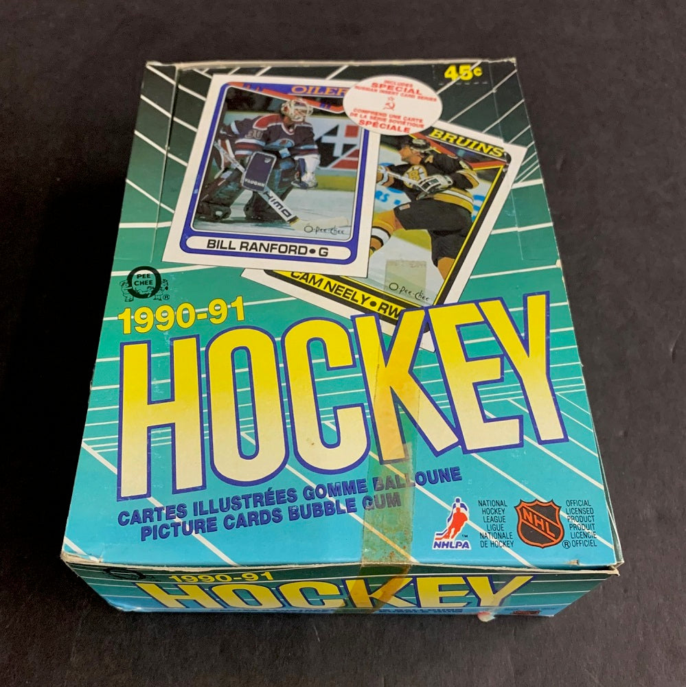 1990/91 OPC O-Pee-Chee Hockey Unopened Wax Box