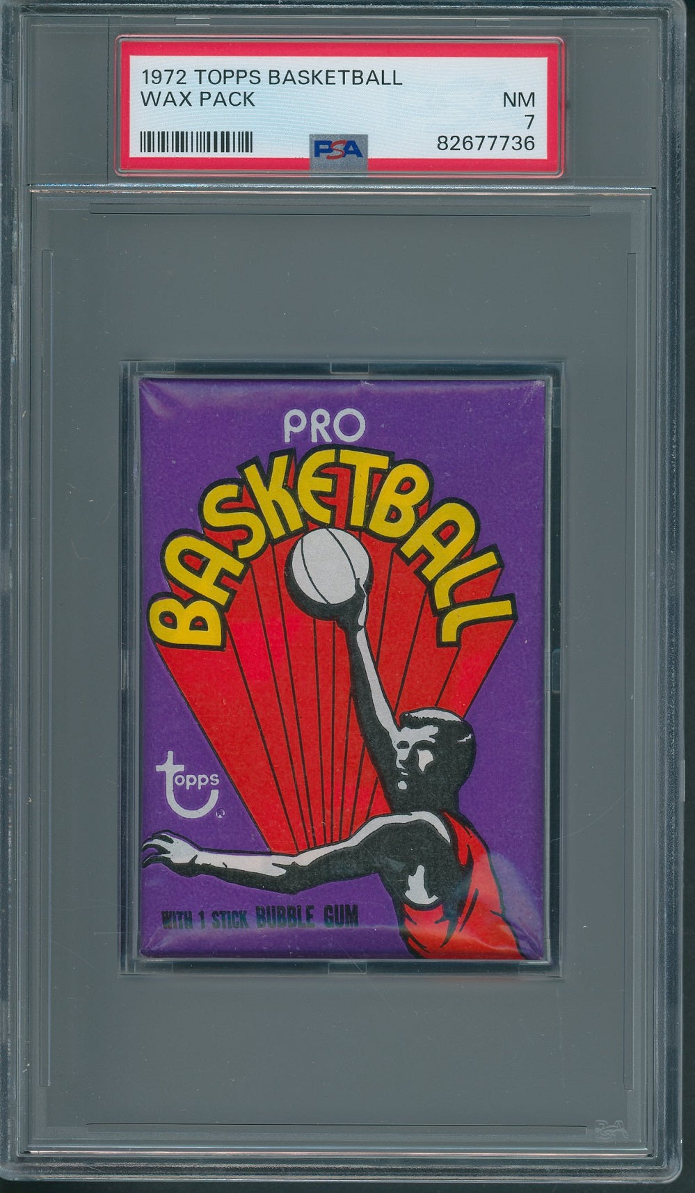 1972 1972/73 Topps Basketball Unopened Wax Pack PSA 7 *7736