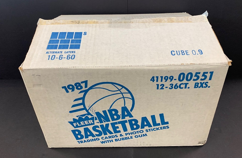 1987 1987/88 Fleer Basketball Unopened Wax Case (12 Box) (BBCE)