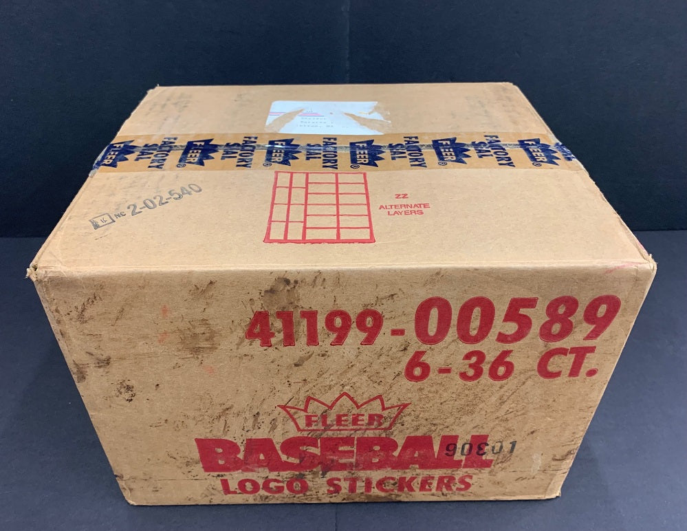 1989 Fleer Baseball Wax Case (6 Box) (Sealed) (Code 90301 ?)