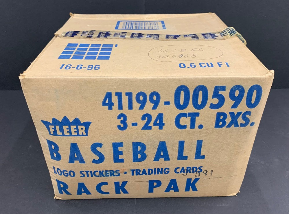 1989 Fleer Baseball Unopened Rack Case (3 Box) (Sealed) (Code 90581 ?)