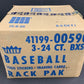 1989 Fleer Baseball Unopened Rack Case (3 Box) (Sealed) (Code 90581 ?)