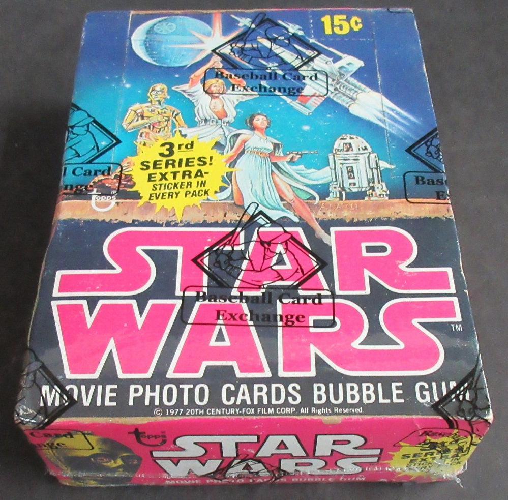 1977 Topps Star Wars Unopened Series 3 Wax Box (BBCE) (A10140)