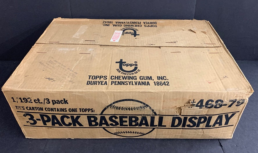 1979 Topps Baseball Unopened Wax Tray Case (192 Count) (Sealed)