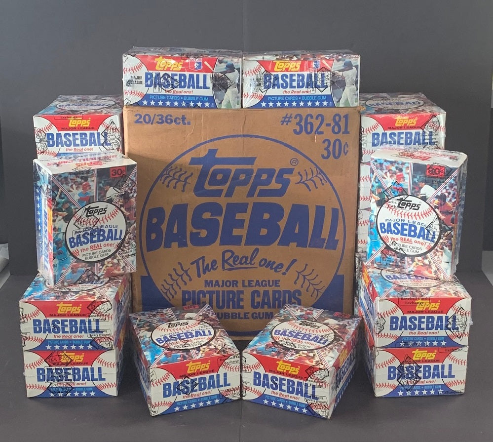 1981 Topps Baseball Unopened Wax Case (20 Box) (BBCE)