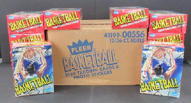 1989/90 Fleer Basketball Wax Case (12 Box) (BBCE)