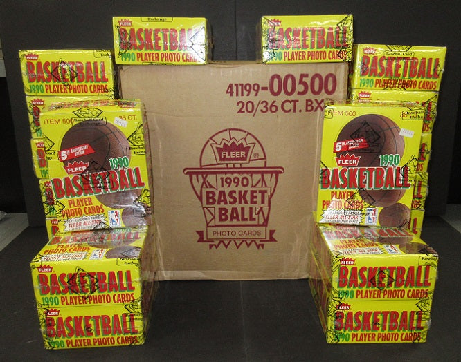 1990/91 Fleer Basketball Wax Case (20 Box) (BBCE)