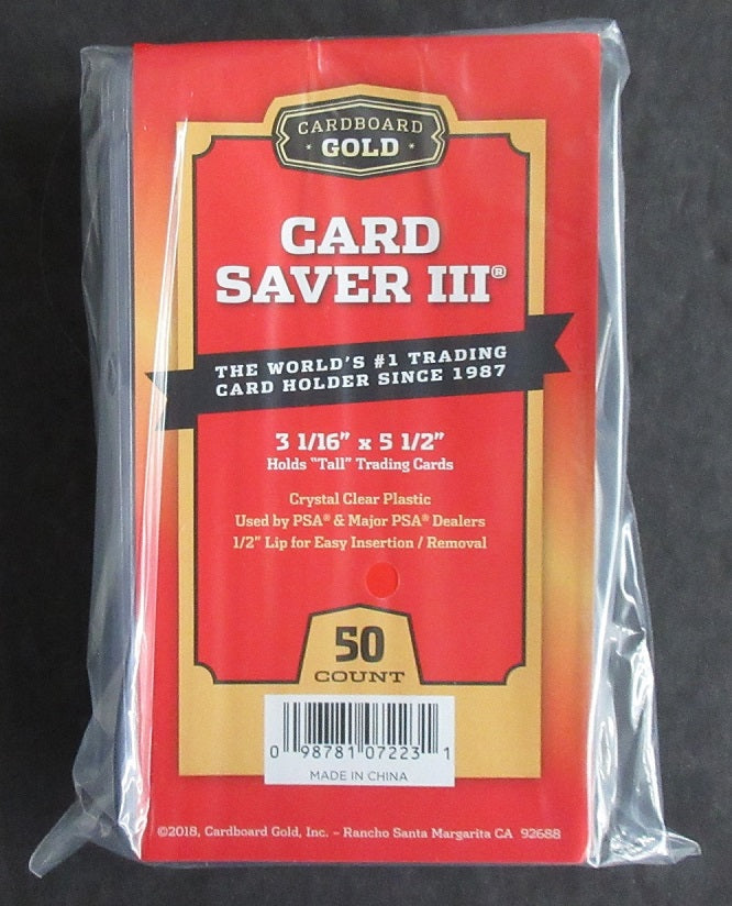 Cardboard Gold Card Saver III Pack (50 Count)