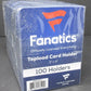 Fanatics Topload Card Holder Pack (3" x 4") (35 Point) (100 Count)