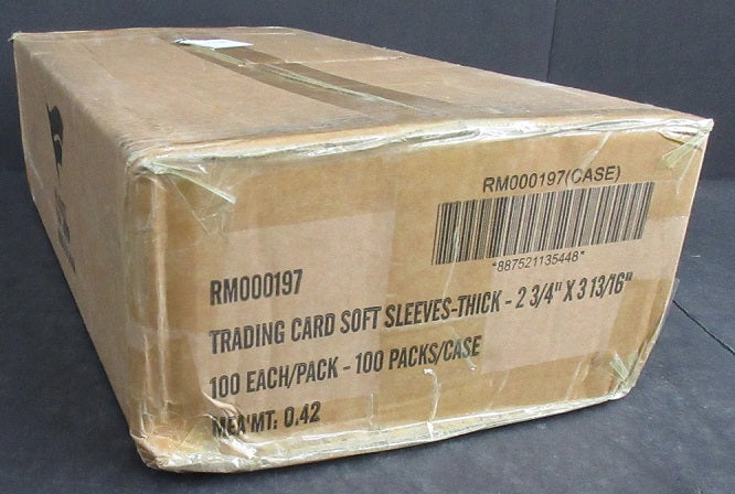Fanatics Thick Soft Card Sleeve Case (2 Mil) (100/100)