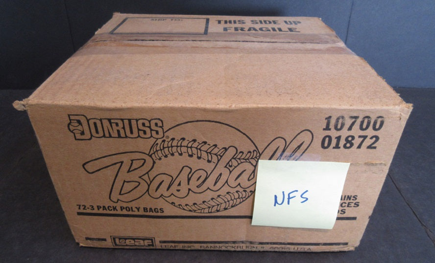 1987 Donruss Baseball Rack Pack Case (72) (NFS)
