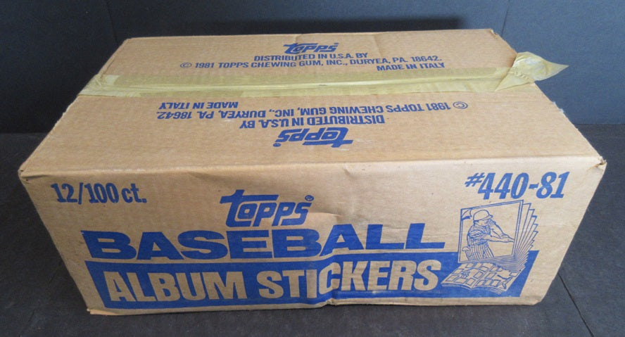 1981 Topps Baseball Album Stickers Case (12 Box)