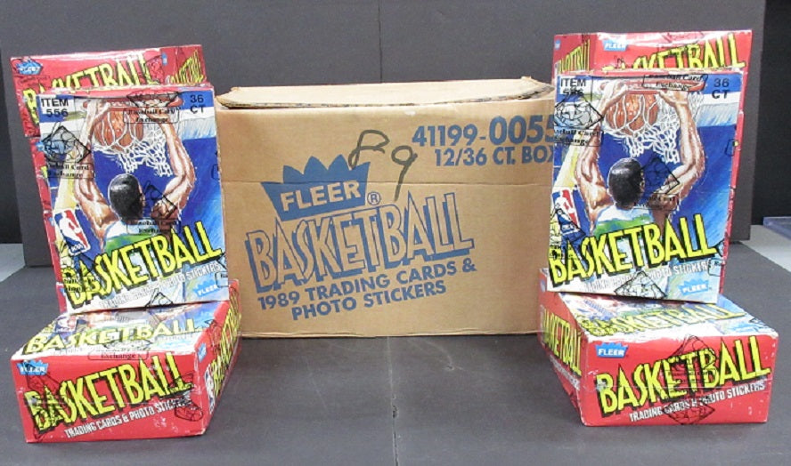 1989/90 Fleer Basketball Wax Case (12 Box) (BBCE)