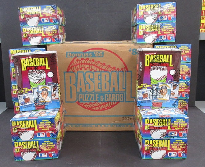 1986 Donruss Baseball Wax Case (20 Box) (FASC)