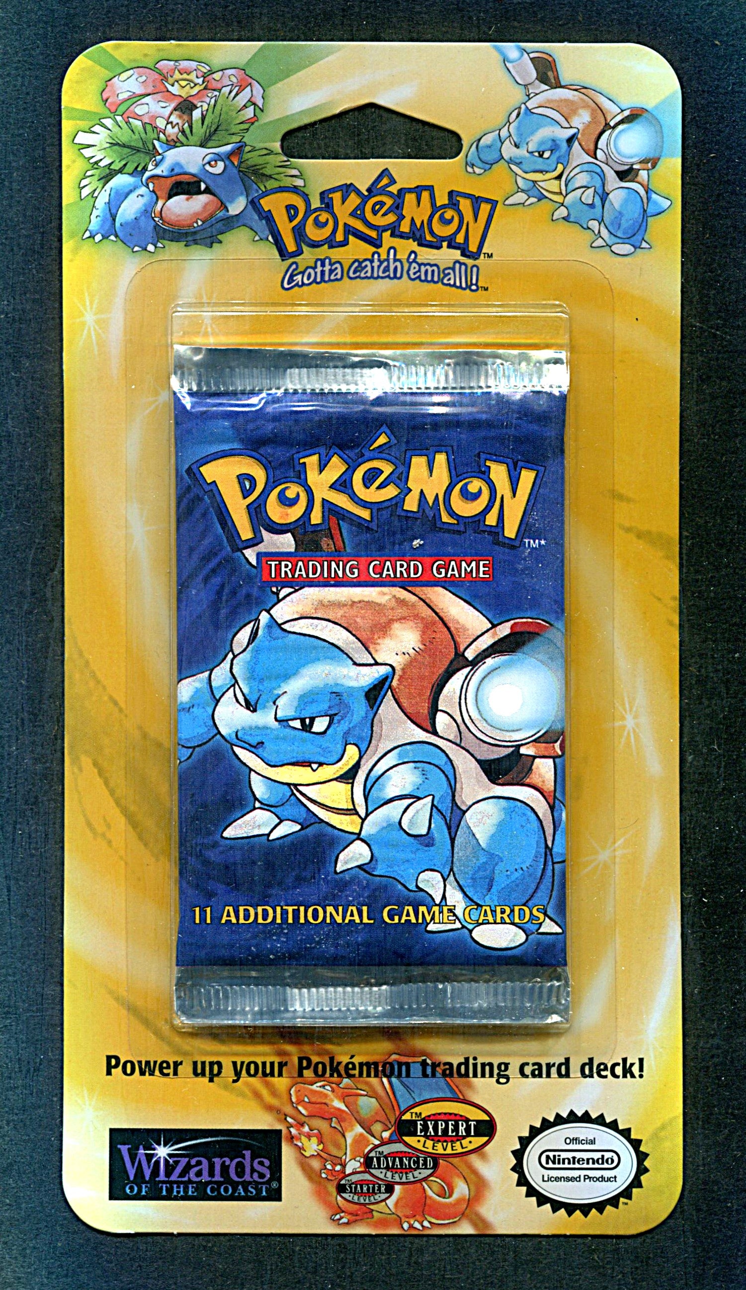 1999 WOTC Pokemon Base Set Unopened Blister Pack Blastoise